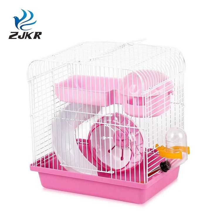 Cute Design Metal and Plastic Material Hamster Hideout Level 2 Playing House Cage Manufacturers