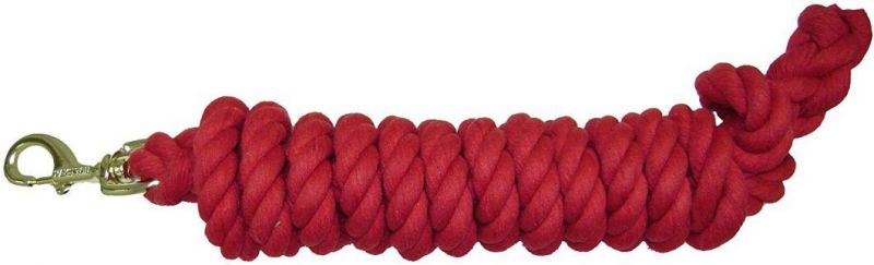 Cotton Lead with Brass-Plated Bolt Snap