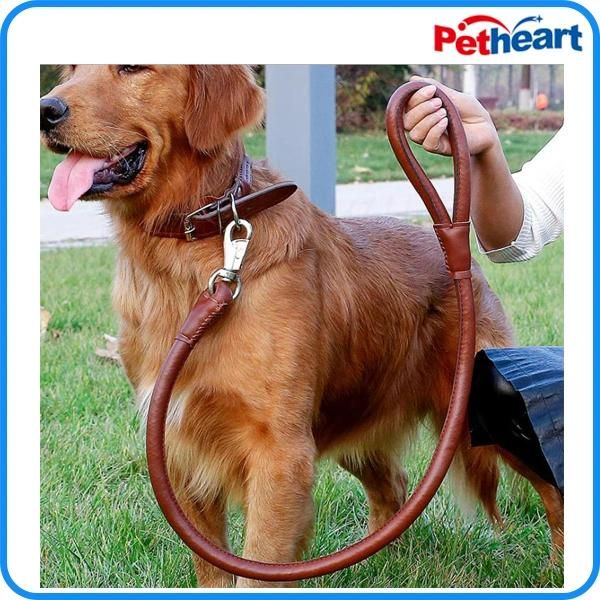 Factory Direct Pet Lead Leather Dog Leash (HP-102)