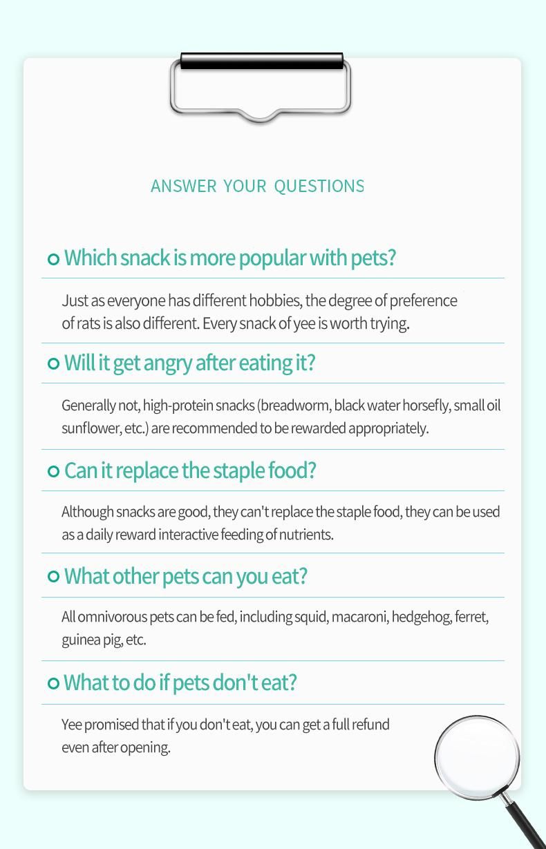 Yee Pet Mixed Snacks Various Flavors Nutrition Balance Healthy Food Supplies
