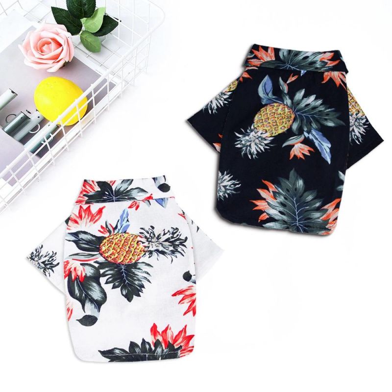 Wholesale Summer Cheap Polyester Fashion Pattern Pet Clothes Blank Dog T Shirt