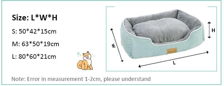 Wholesale Luxury Waterproof Ultra Soft Pet Dog Bed Rectangle Pet Bed Washable Dog Bed