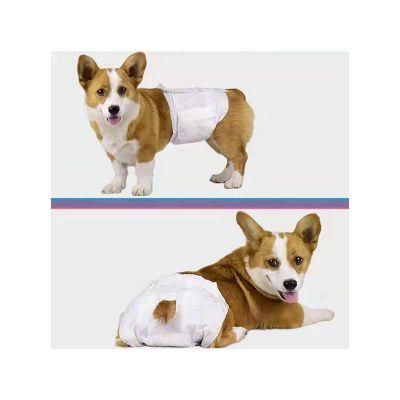 Customized Logo Soft Comfortable Disposable Super Absorption Sanitary Indoor and Outdoor Training Dogs Pants Diaper