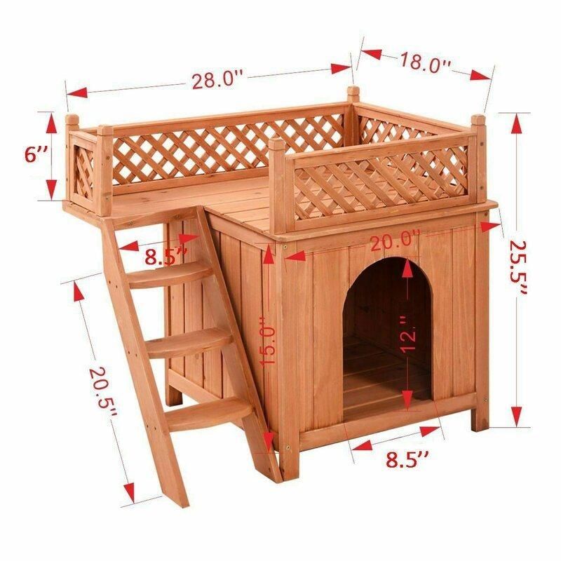 Manufacturer Personalized Custom China Outdoor Wooden House Hutch for Dog