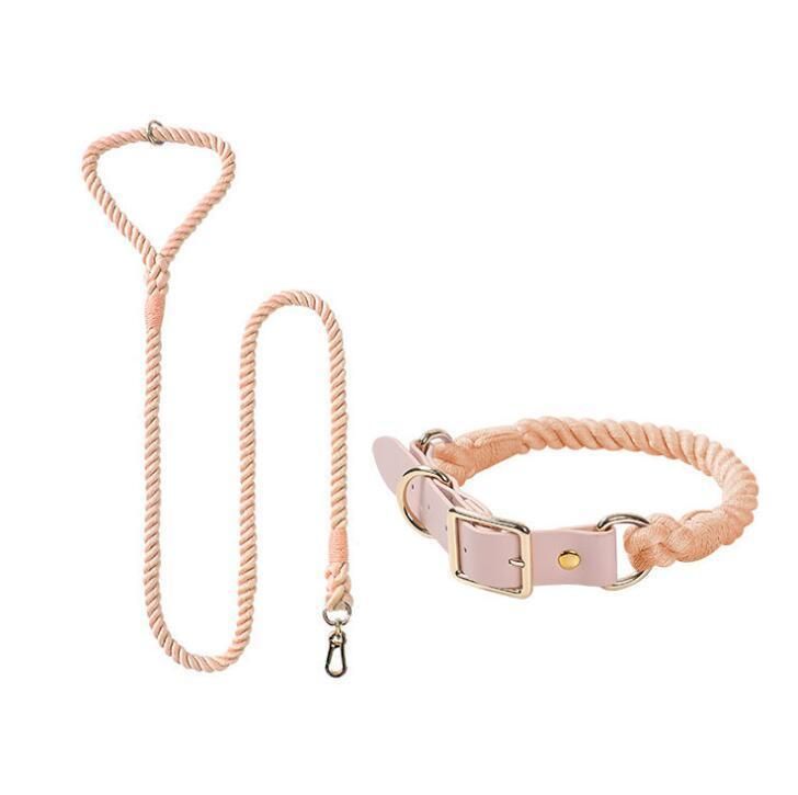 Fast Delivery of Cotton Dog Leash with Multiple Colos Option and Small MOQ