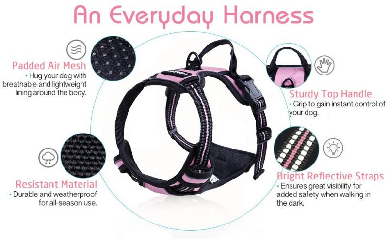 No-Pull Easy Control Adjustable Outdoor Pet Harness