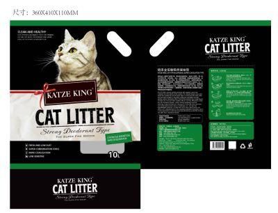 High Quality Bentonite Cat Litter by Katze King Brand with Super Absorption and Hard Clumping and Odor Control and Low Dust