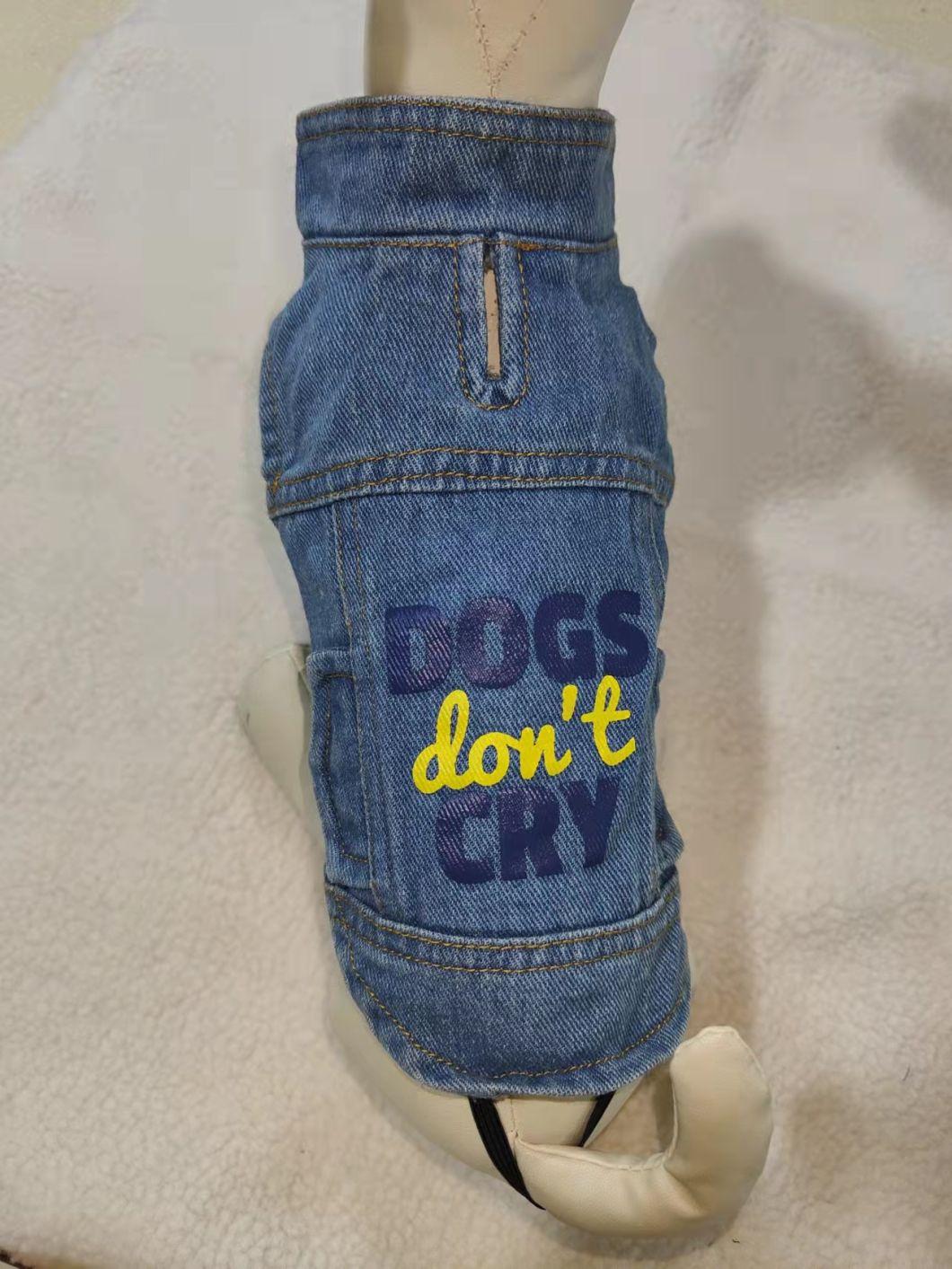 "Dog′s Don′t Cry“ Wholesale Pet Accessories Dog Clothes Pet Shirt