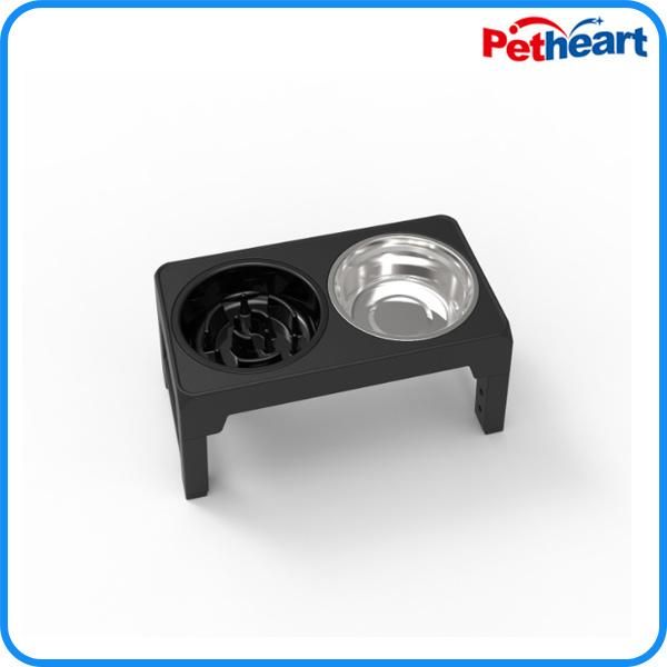 Adjustable Double Stainless Steel Pet Dog Bowl