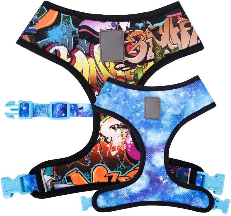 Super Comfort Duo Reversible Mesh Dog Harness Durable Soft & Heavy Duty with Various Fashionable Design, Comfort Dog Harness for Girls, Boys, Puppy, Adults