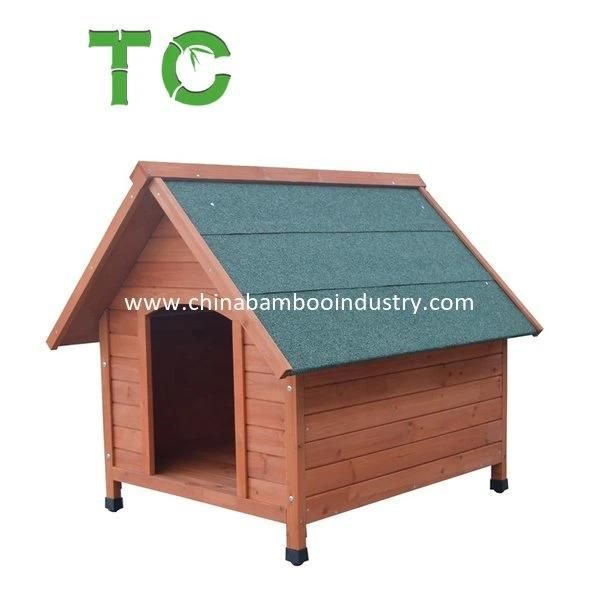 Wholesale Wood Dog House Pet House with Weatherproof Peaked Roof Wooden Pet Shelter Pet Dog House