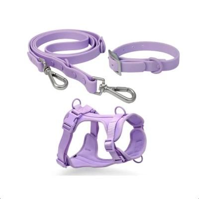 2020 Latest Design Pet Accessories Adjustable Lovely Dog Pet Harness with Matching Collar Leash Custom Available