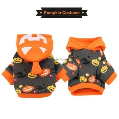 Dog Pumpkin Halloween Costume Luxury Pet Clothing Cute Puppy Clothes