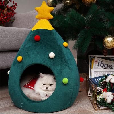 Christmas Tree Design Cat Nest2022