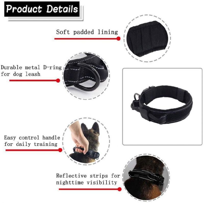 1000d Durable Dog Collar with Sturdy Hardware Accessory
