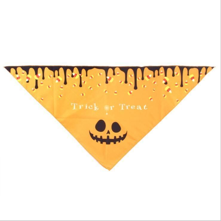 Festival Halloween Adjustable Soft Pet Triangle Scarf Dog Bandana