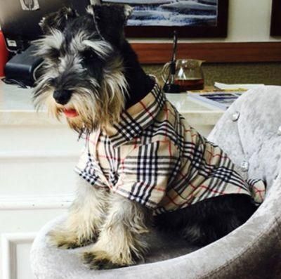 Pet Summer Designer Plaid Dog Shirt Teddy T-Shirt Pet Yorkshire Thin Clothes Dog Supplies Schnauzer French Bulldog