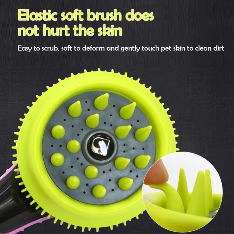 Pet Dog Bath Comb Sprayer Comfortable Pet Grooming Brush Cleaner