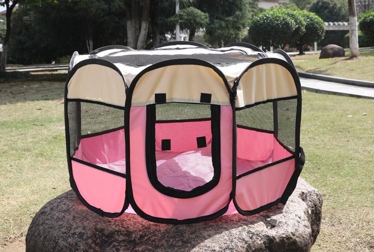 Portable Foldable Indoor Outdoor Water Resistant Removable Shade Cover Dog Cats Pet Playpen