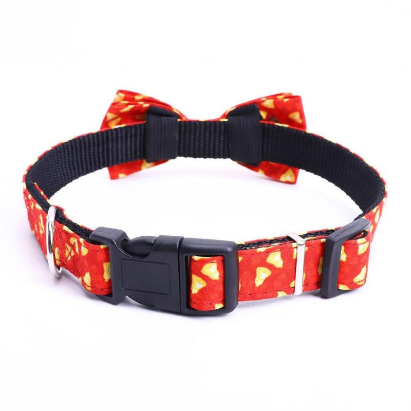 Manufacturers Pet Collar Strap, Polyester Neck Strap Adjustable Safe Buckle Cats Puppy Dog Collar