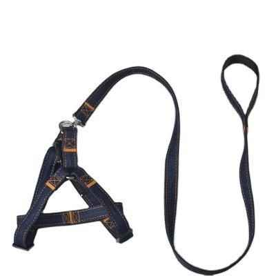 Wholesale Denim Material Dog Harness Suitable for Small and Large Dogs