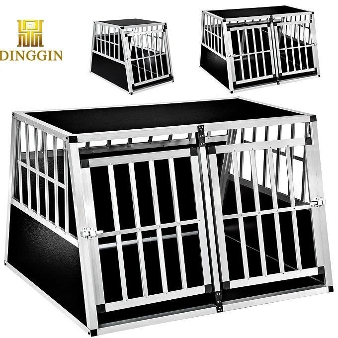 Safety Folding Big Aluminum Dog Crate
