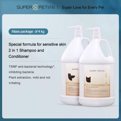 Super Petian Contract Manufacturing Pet Hair Cleaning Shampoo for Pet Care Pet 4kg Shampoo for Cat with Sensitive Skin