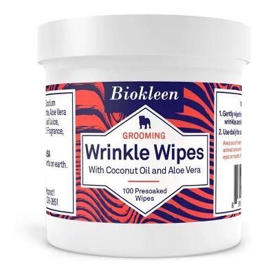 Biokleen Earth-Friendly Plant-Based Deodorizing Dog Grooming Wipes Hypoallergenic Pet Wipes for Dogs &amp; Cats