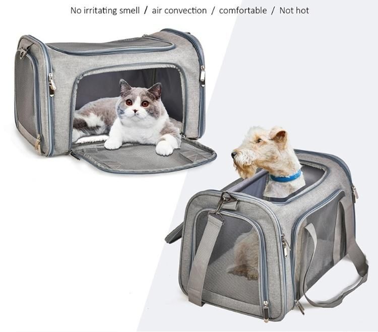 Amazon Hot Sale Pet Carrier Airline Approved Small Dog Carrier Soft Sided Collapsible Portable Travel Dog Carrier Bag