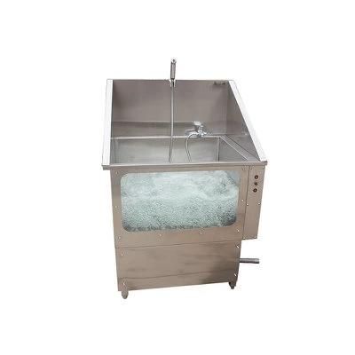 Hot Sales Pet Clinic Stainless Steel Dog SPA Bathtub Grooming with Staris