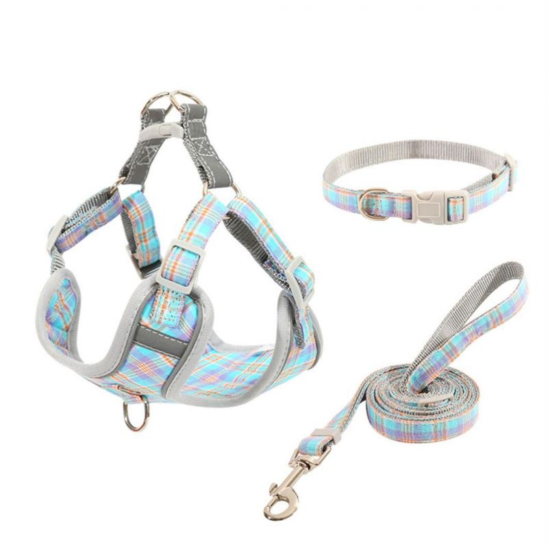 Pet Reflective Dog Harness Medium Large Dog Lead Walking Leashes