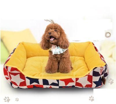 Amazon Cross-Border Winter Dog Kennel Cat Kennel Pet Kennel New Factory Direct Sales Pet Printing Bed