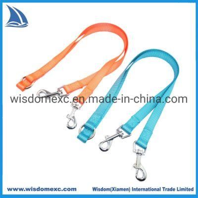 Orange Blue 2 Leash Handle Free Dog Collar