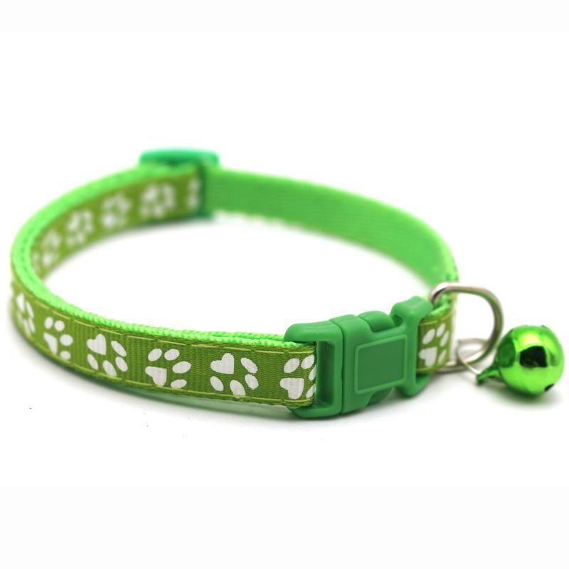 Manufacturer Wholesale Good Quality Multi-Colors Design Adjustable Bell Bow Dog Cat Collar Free Sample