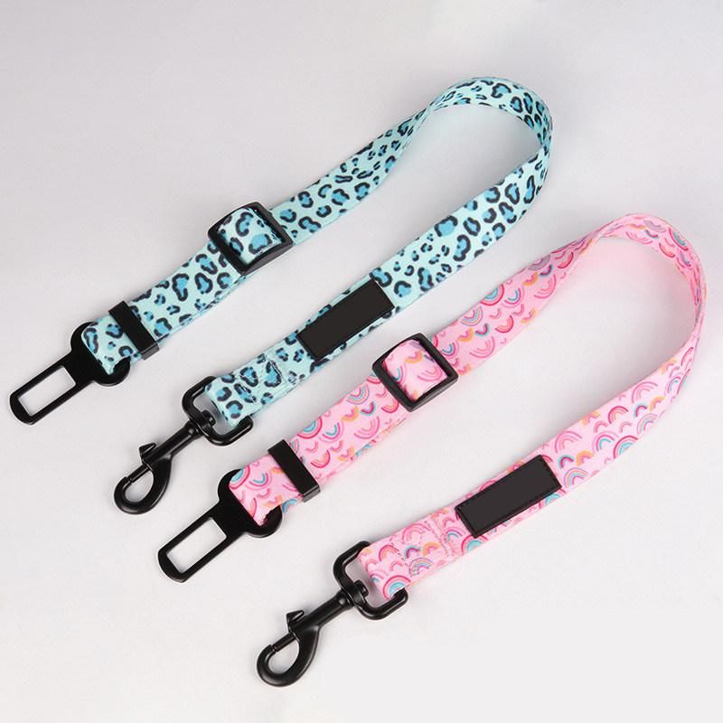 Dog Car Safety Belt Design Dog Cat Seatbelt Belt Polyester Wholesale Dog Body Belt Leash