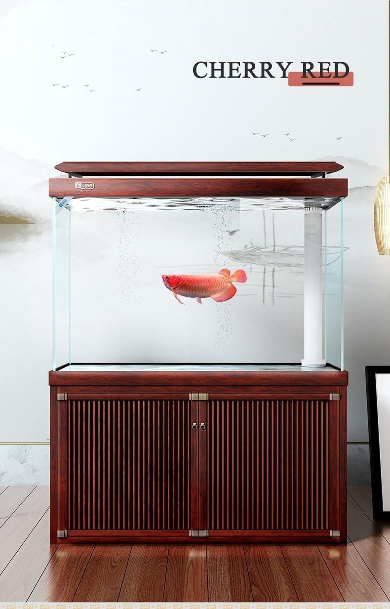 Yee Glass Large Betta Ecological Landscape Aquariums Accessories Fish Tank with Base Cabinet