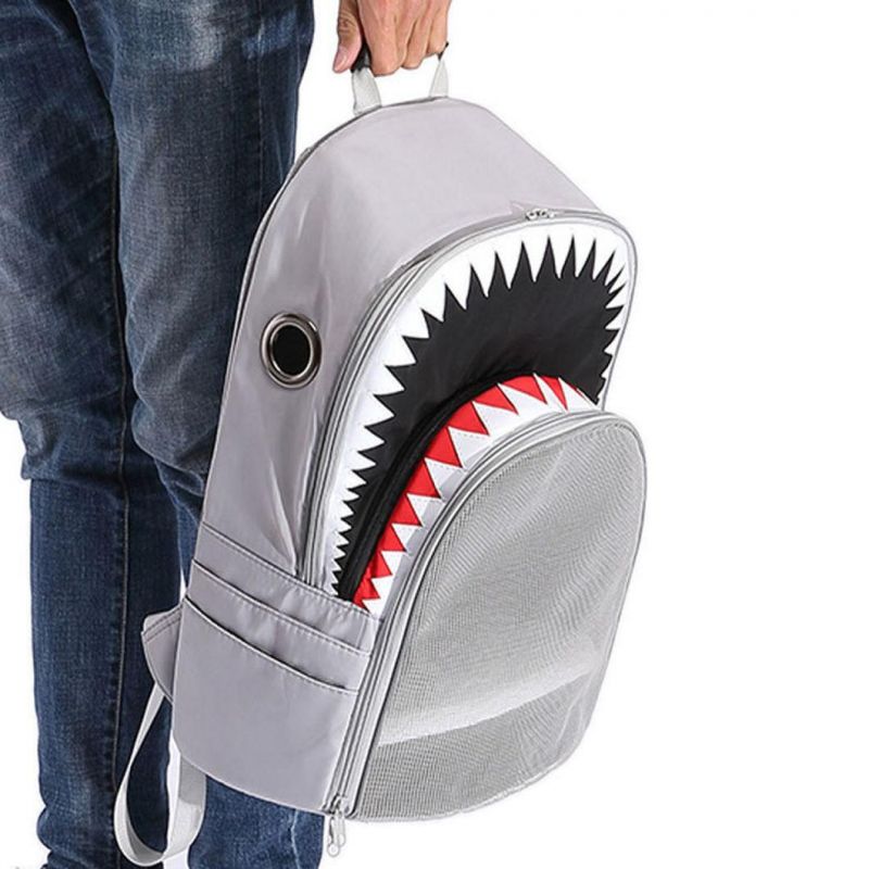 Pet Backpack Personal Shark Breathable Carrier Bag Dog Backpack Cat Bag