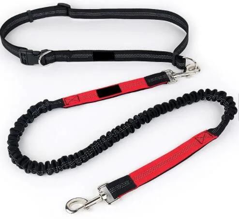 Hands Free Running Bungee Pet Leash with Pouch