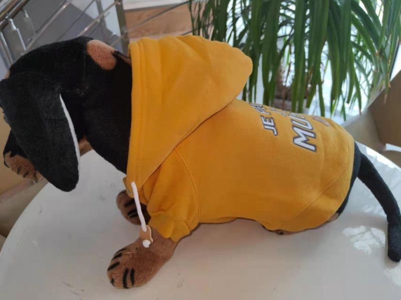 "Je Peux PAS J′ai Muscu" Fashion Designer Dog Clothes Pet Hoodie Dog Hoodie