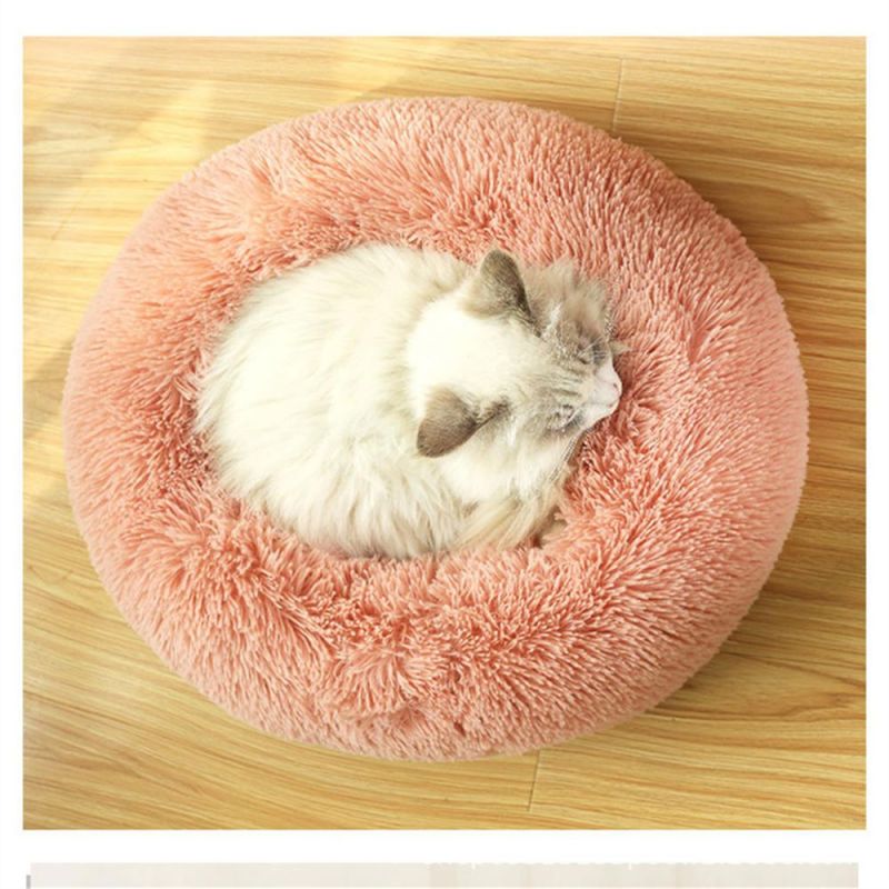 Hotsale Warm Pet Bed Comfortable Soft Washable Cushion Dog Cat Round Bed