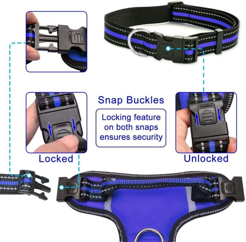 Adjustable Reflective Oxford Outdoor Vest Dog Harness