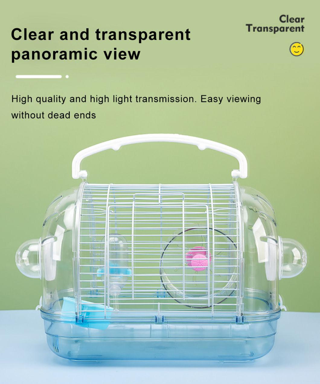Three Colors Plastic Acrylic Rabbit Cage Pet Cage Hamster Grande