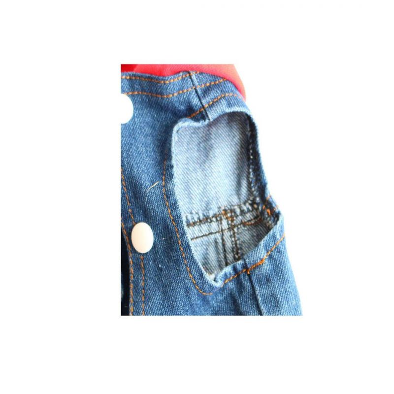 Pet Denim Coat Dog Jeans Jacket Doggie Vest