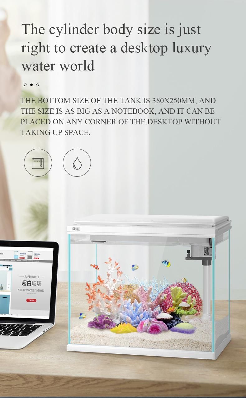 Yee Aquarium Notebook Desktop Ecological Fish Tank Glass Acrylic Fish Tank