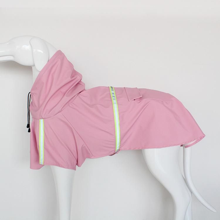 Petstar Wholesale Custom Comfortable Large Pet Clothes Hoodie Safe Reflective Waterproof Pet Dog Raincoat