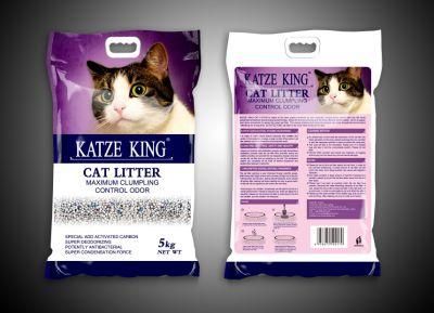 High Quality Bentonite Cat Litter by Katze King Brand with Super Absorption and Hard Clumping and Odor Control and Low Dust