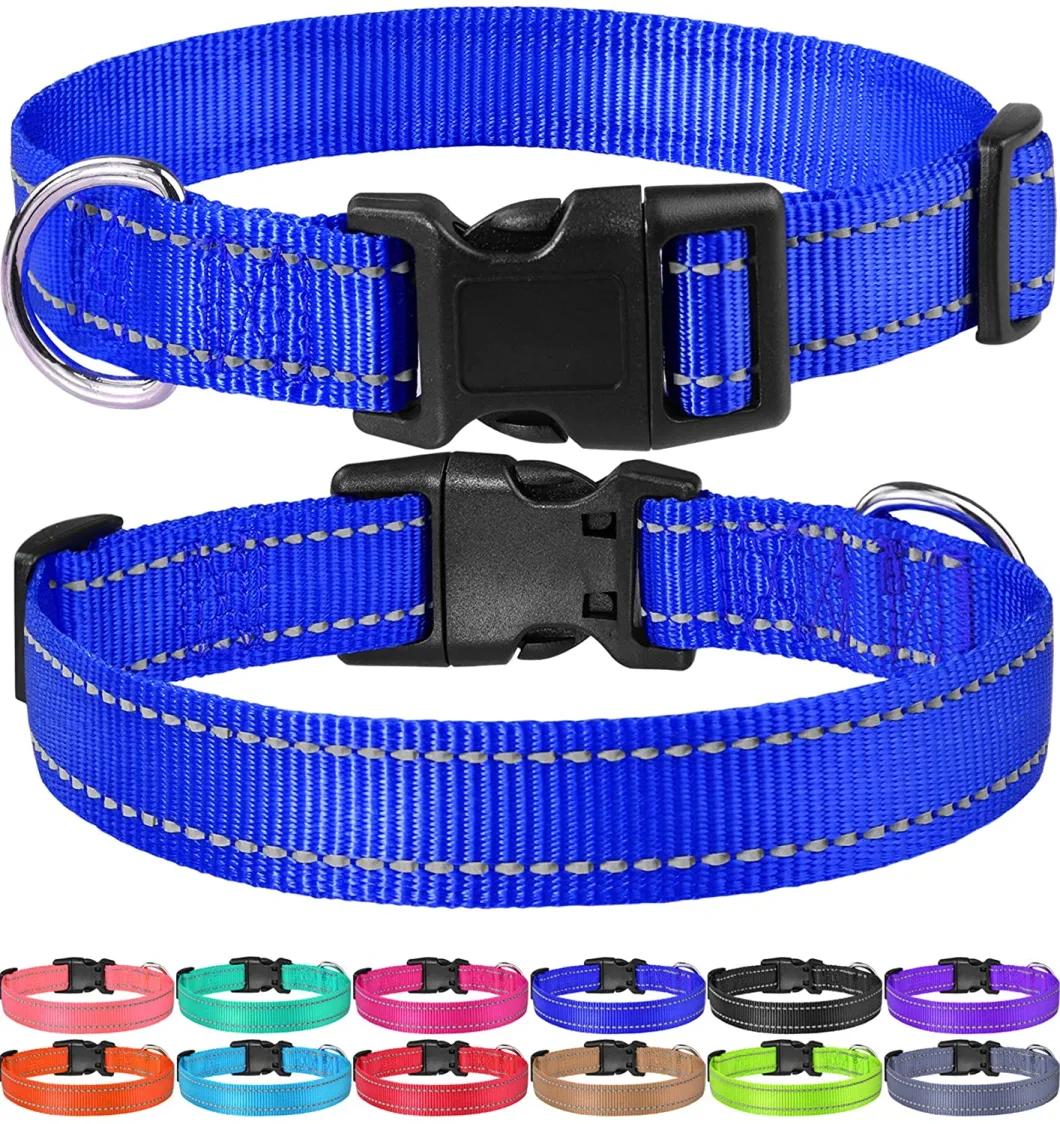 Highly Reflective Quick Release Nylon Dog Collar
