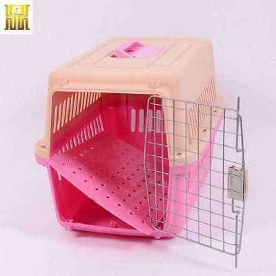 Best Quality Iata Airline Approved Plastic Dog Pet Crates with Metal Door