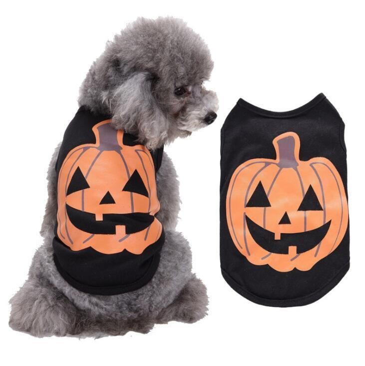 Halloween Dog Shirt Puppy Pet T-Shirt Halloween Ghost Pet Costume