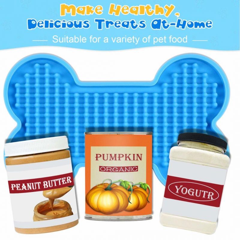 Mat for Pet Dogs Cats Slow Food Bowls Silicone Dog Lick Pad